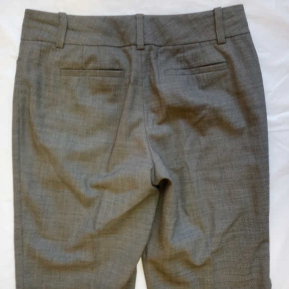 Ann Taylor Wool Tweed Gray Tan Trouser Dress Pants - Picture 4 of 8